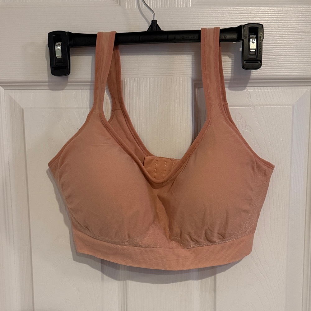 191 Truekind by True & Co Peach Comfort Wireless Bra XL Soft Lounge Everyday